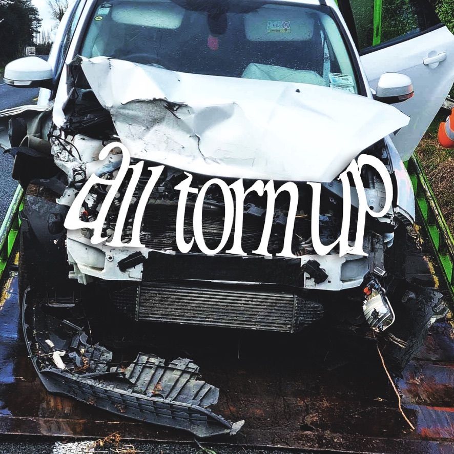 all torn up