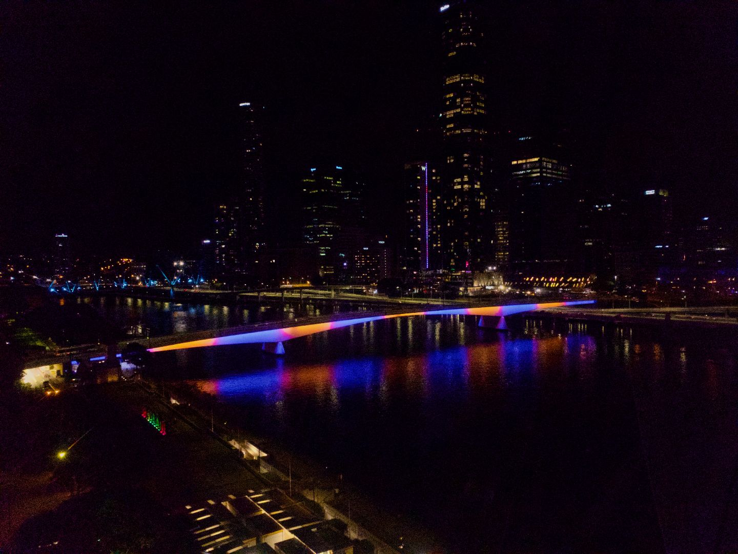 blue orange bridge
