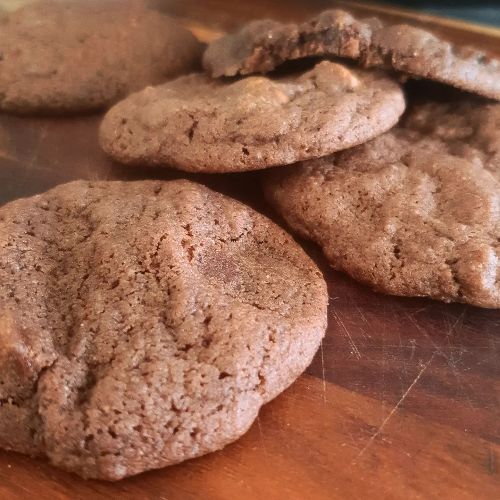 choc caramel cookies