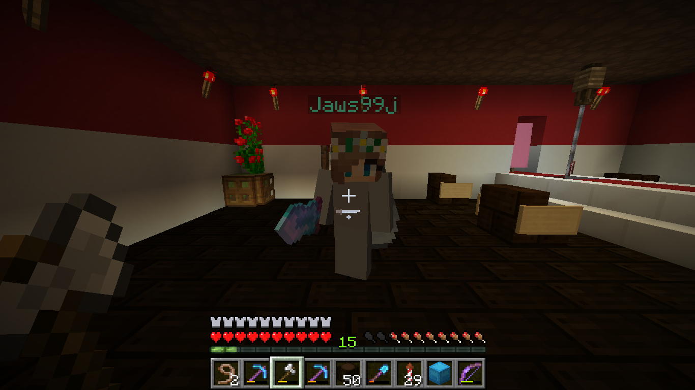 Inside of the server strip club
