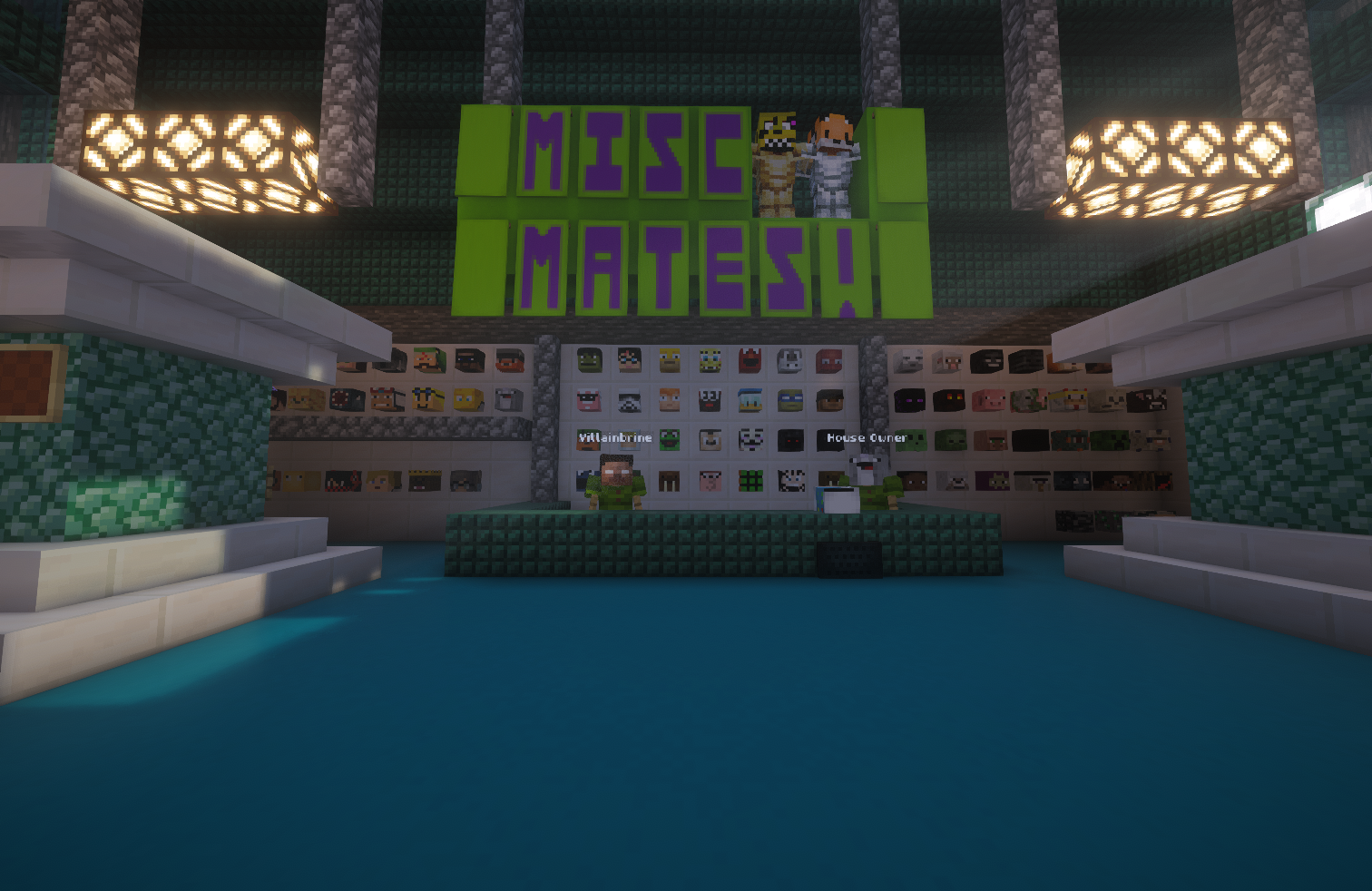 The inside of the store.