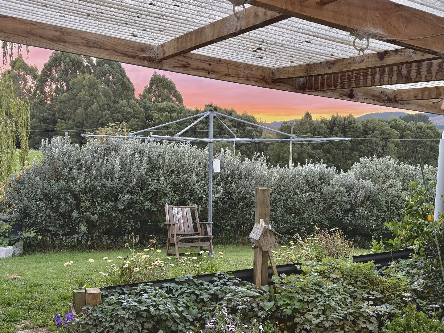 sunset clothesline